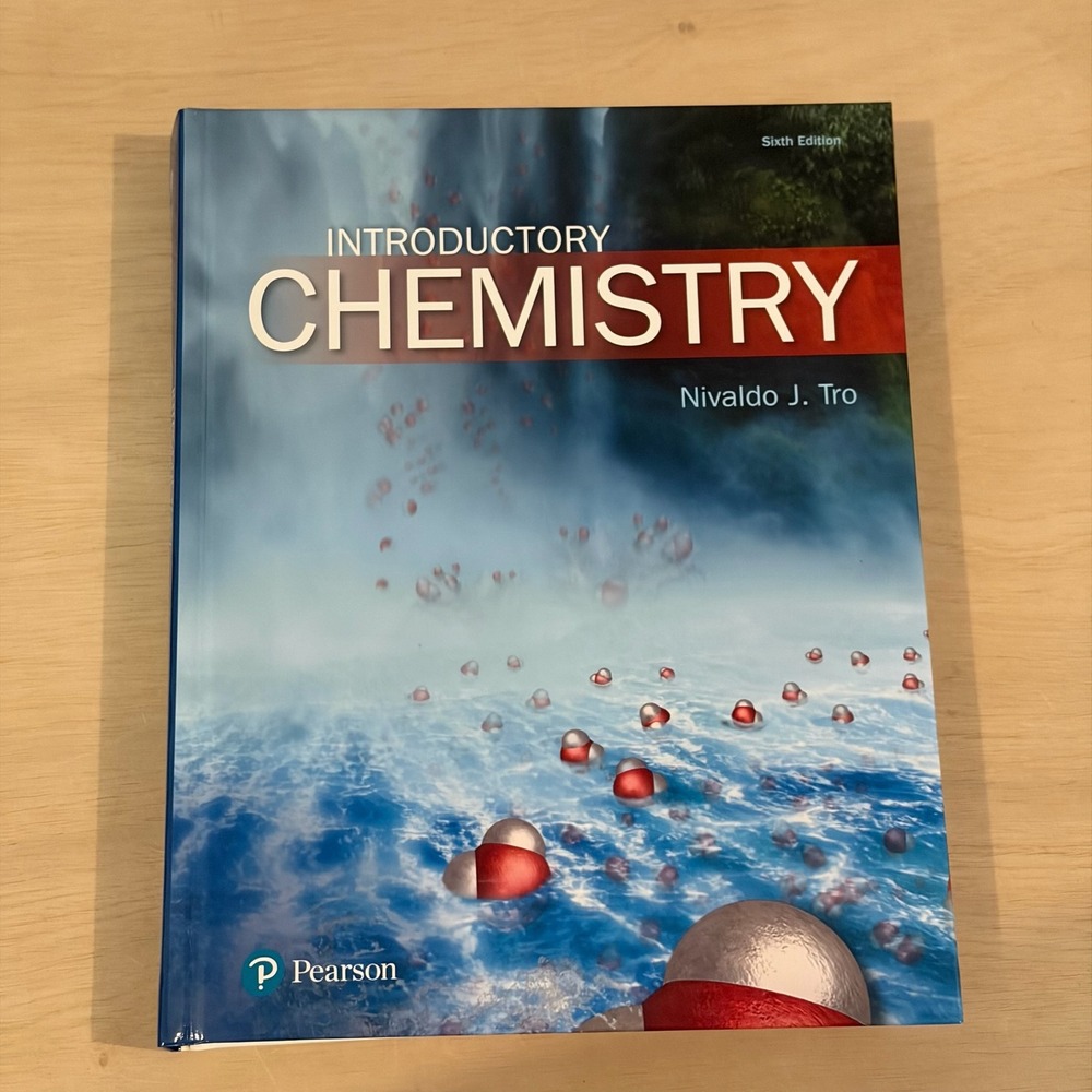 Pearson Introductory Chemistry Nivaldo J Tro Sixth Edition Blue Science Textbook